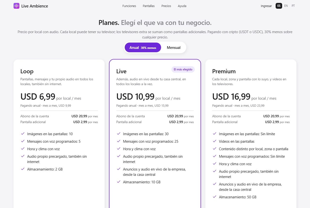 Planes y precios